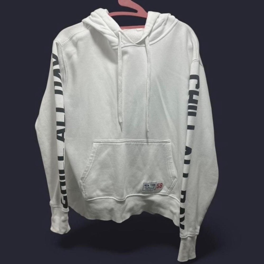 H&M White Cozy Hoodie with Branded Tag